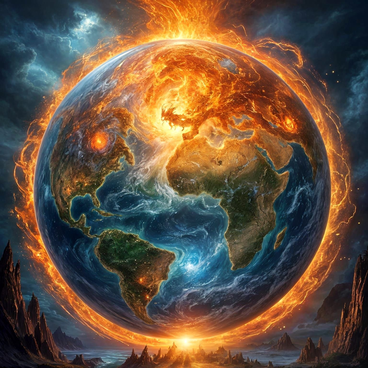 Warming Globe