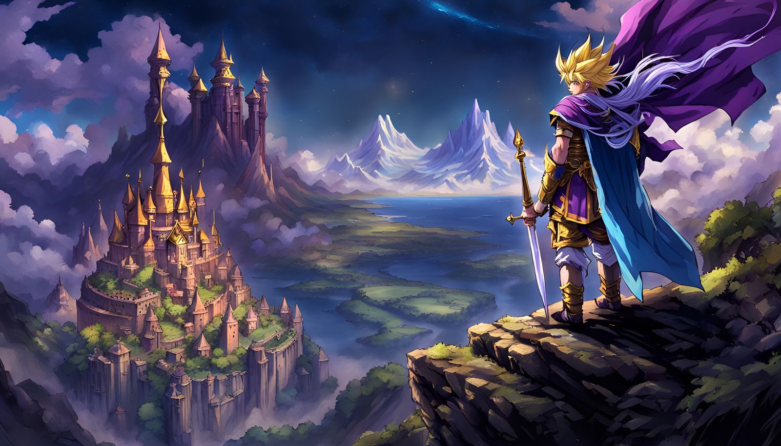 King of Zeal in Floating Sky Kingdom