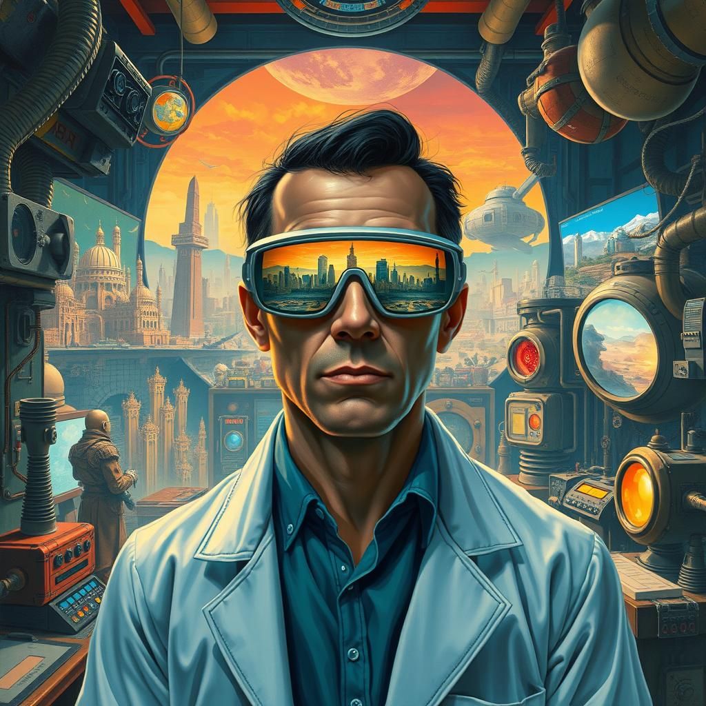 Scientist Sees Past and Future with Magic Glasses