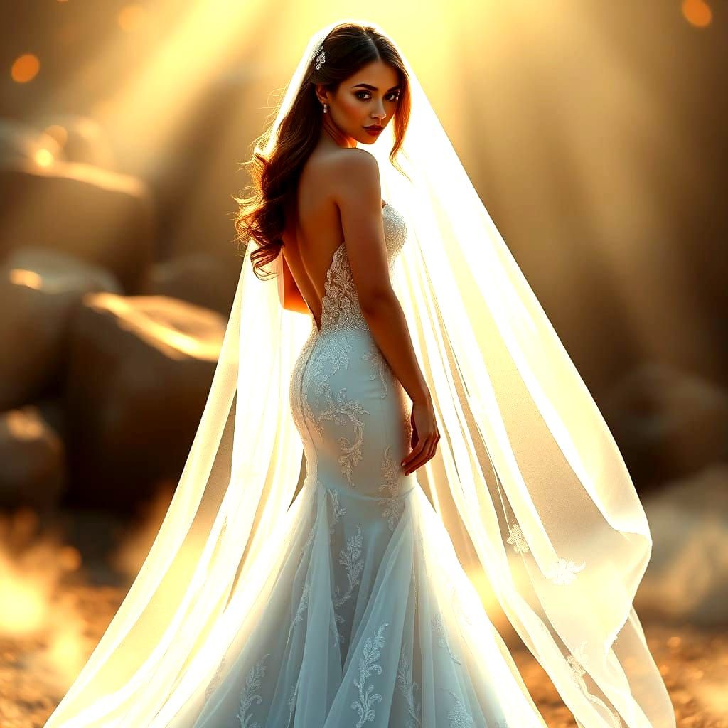 Stunning Mermaid Wedding Goddess in Fantastical Splendor