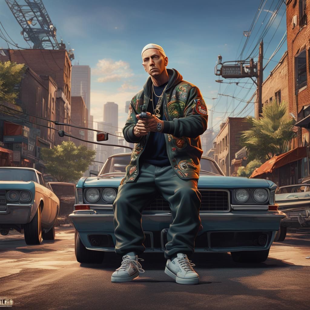 Eminem in Grand Theft Auto 6: Detailed Fan Art