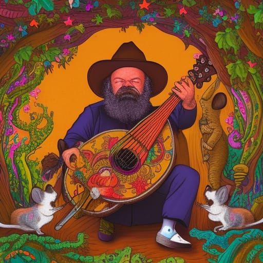 Orson Welles as Acid-Psych-Folk Album Art