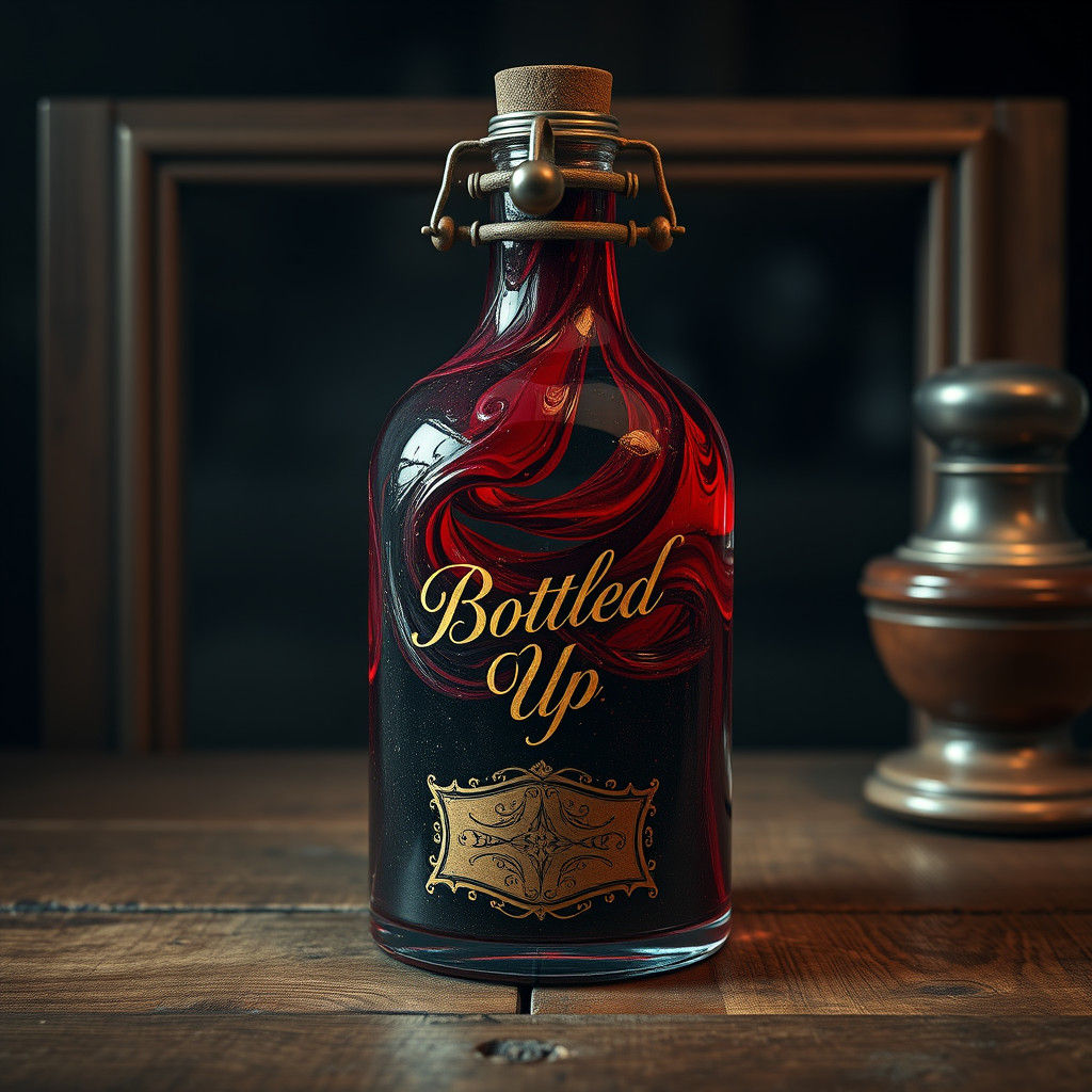 Mystical Potion in an Apothecary Bottle