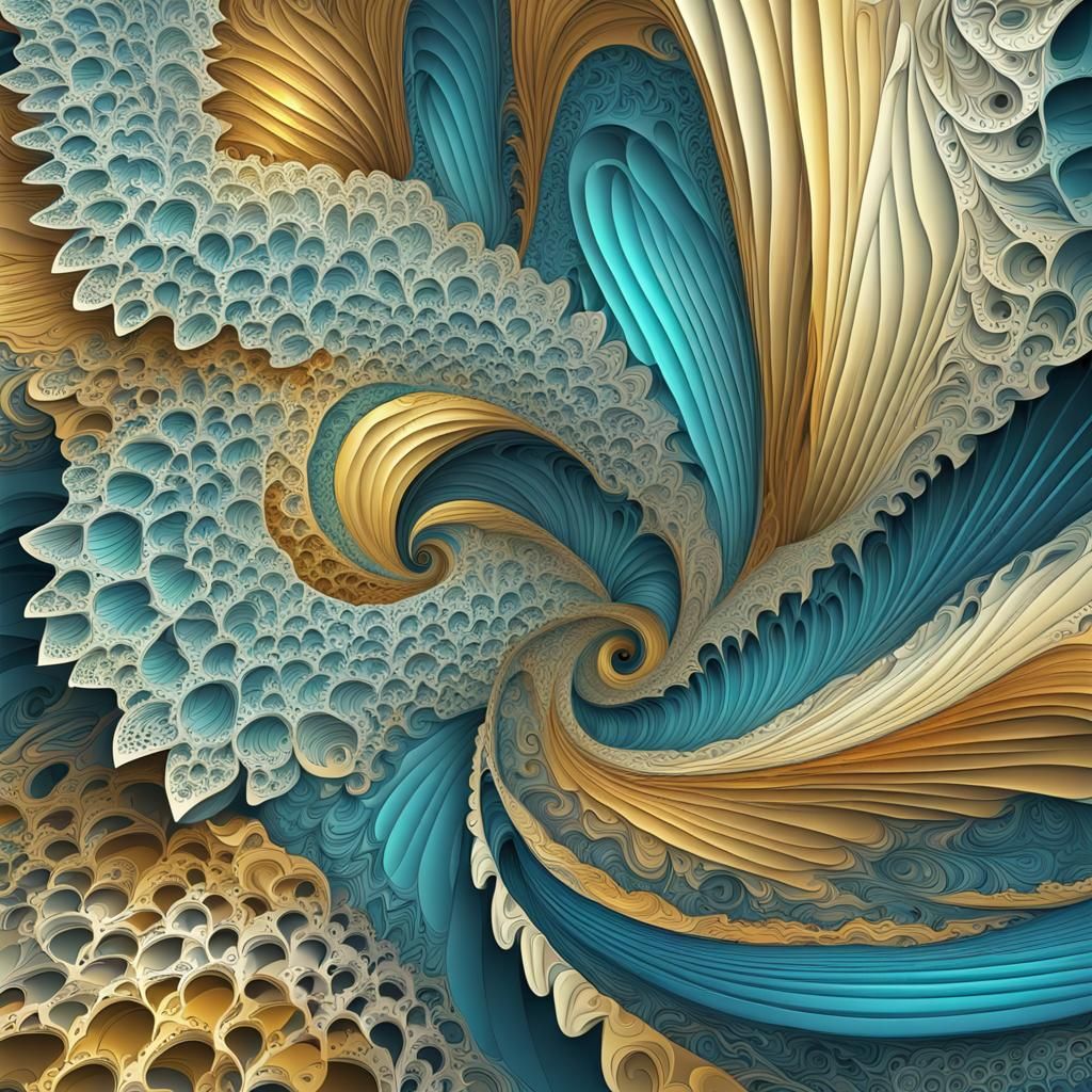 Exotic Fairy with Abstract Fractal Design