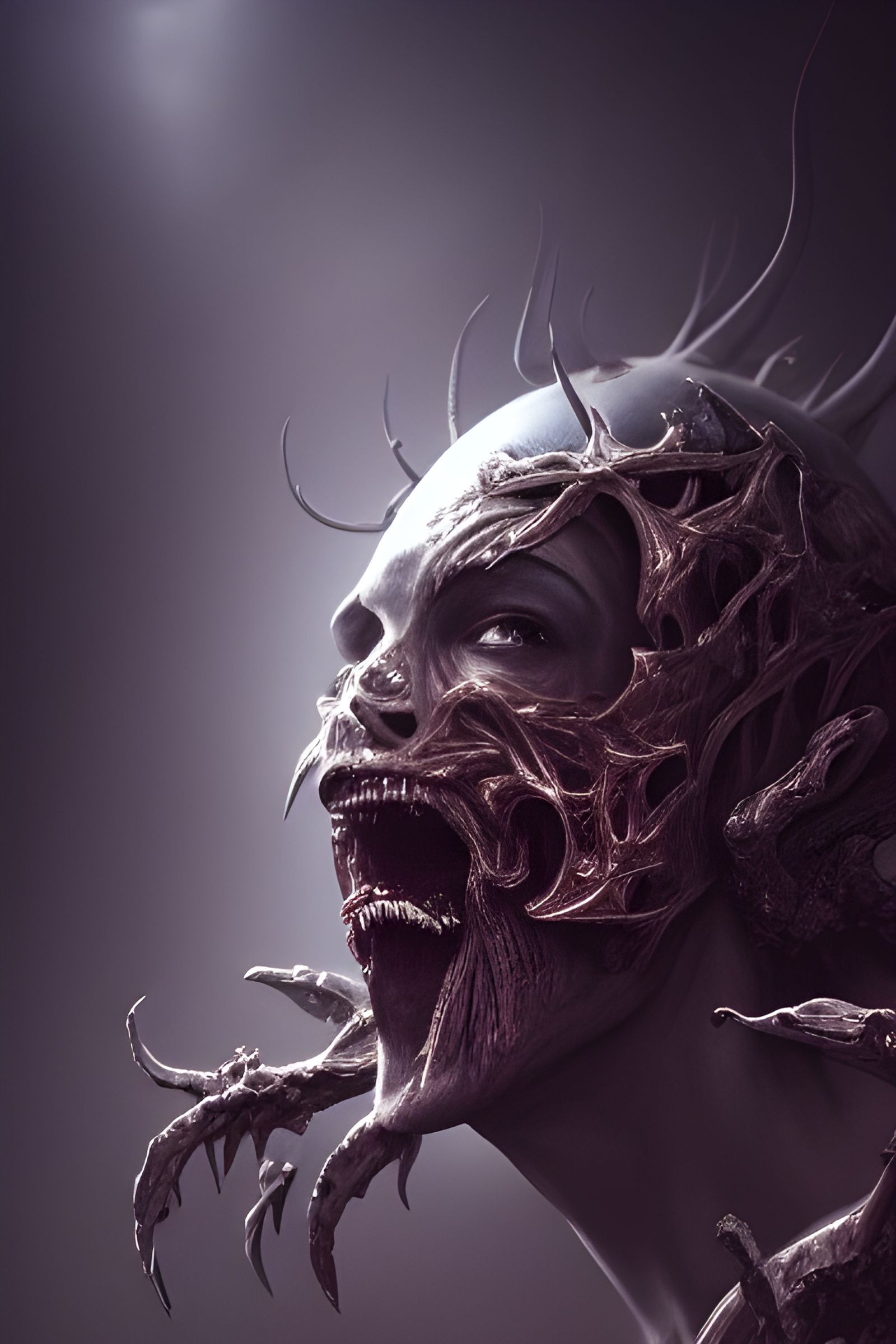 Ominous King of Starvation: Hyperdetailed Fantasy Art