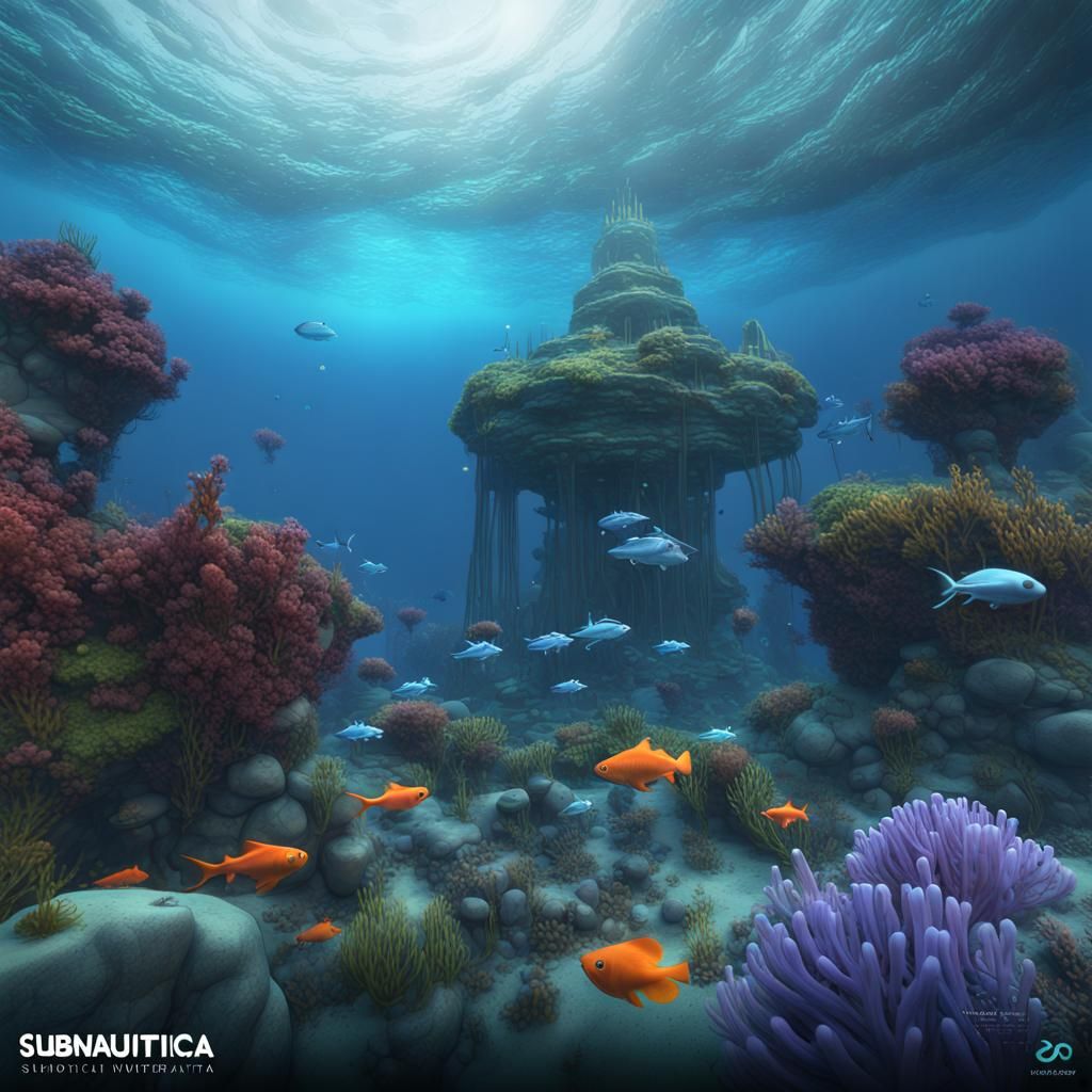 Alien Ocean World: A Subnautica-Inspired Landscape