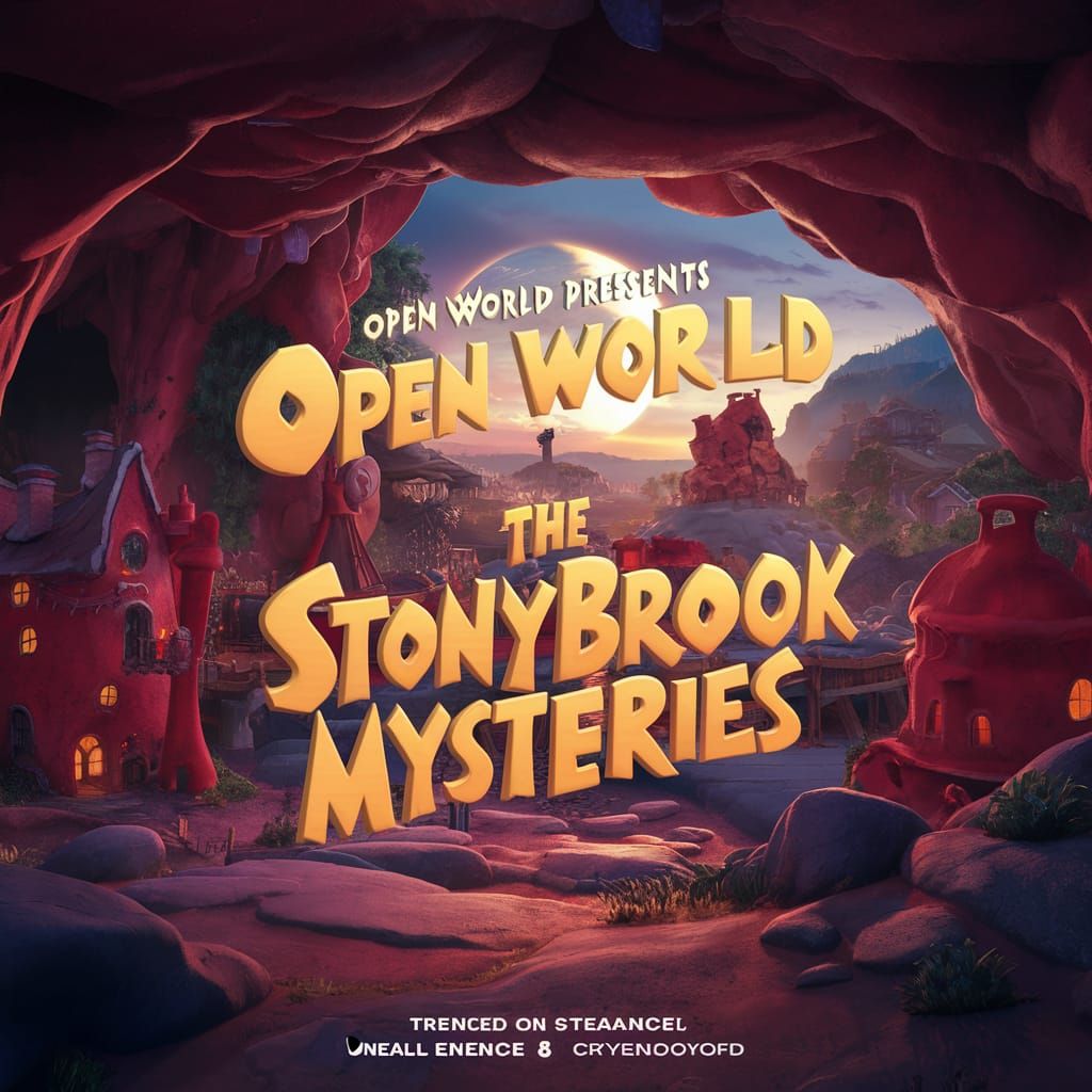 Flintstones Steampunk Town Title Card in 3D