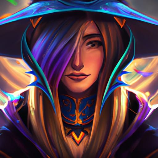 Dark Magician Girl Portrait in Hyperdetailed Style