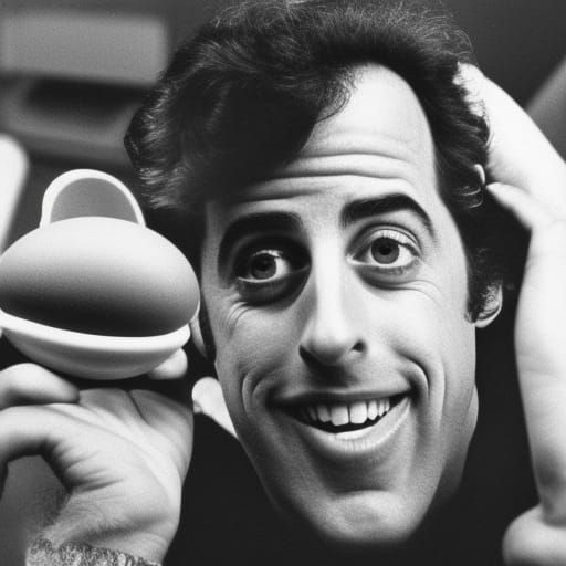 Retro 70s Photo: Man Screaming at Eggs