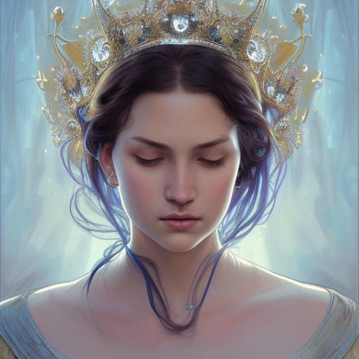 Ethereal Goddess in Morning Glory Glory Crown