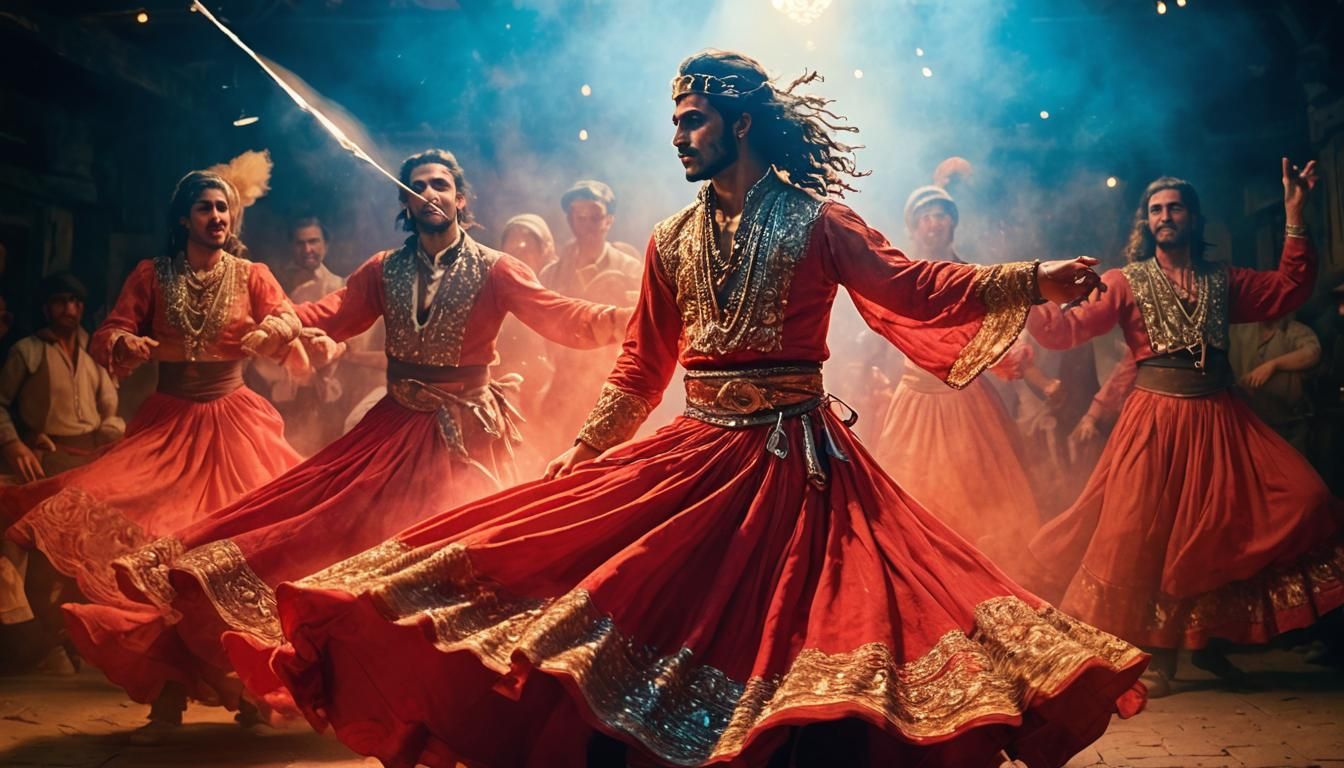 Gypsy Dancer in Tavern: Romantic Realism Masterpiece