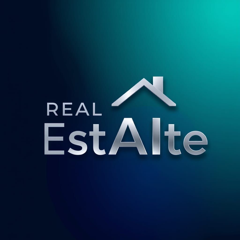 Real EstAIte AI Logo: Modern Tech Design
