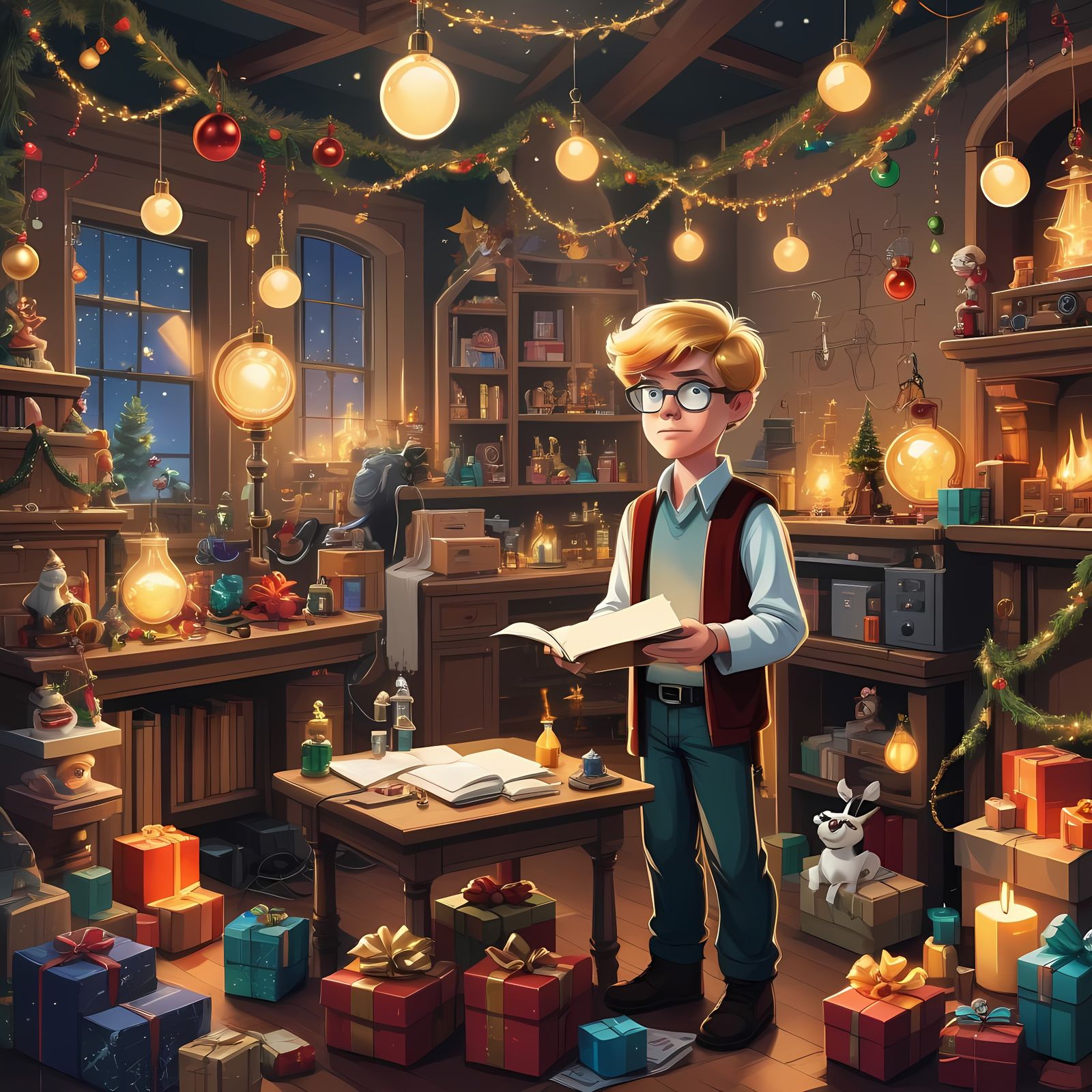 Dexter's Lab Christmas Card