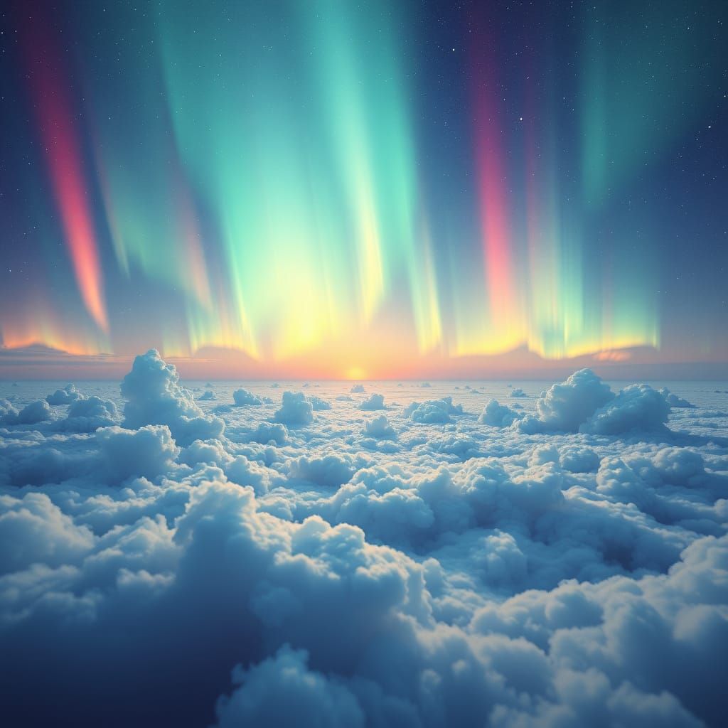 Ethereal Celestial Dreamscape in Vibrant Colors