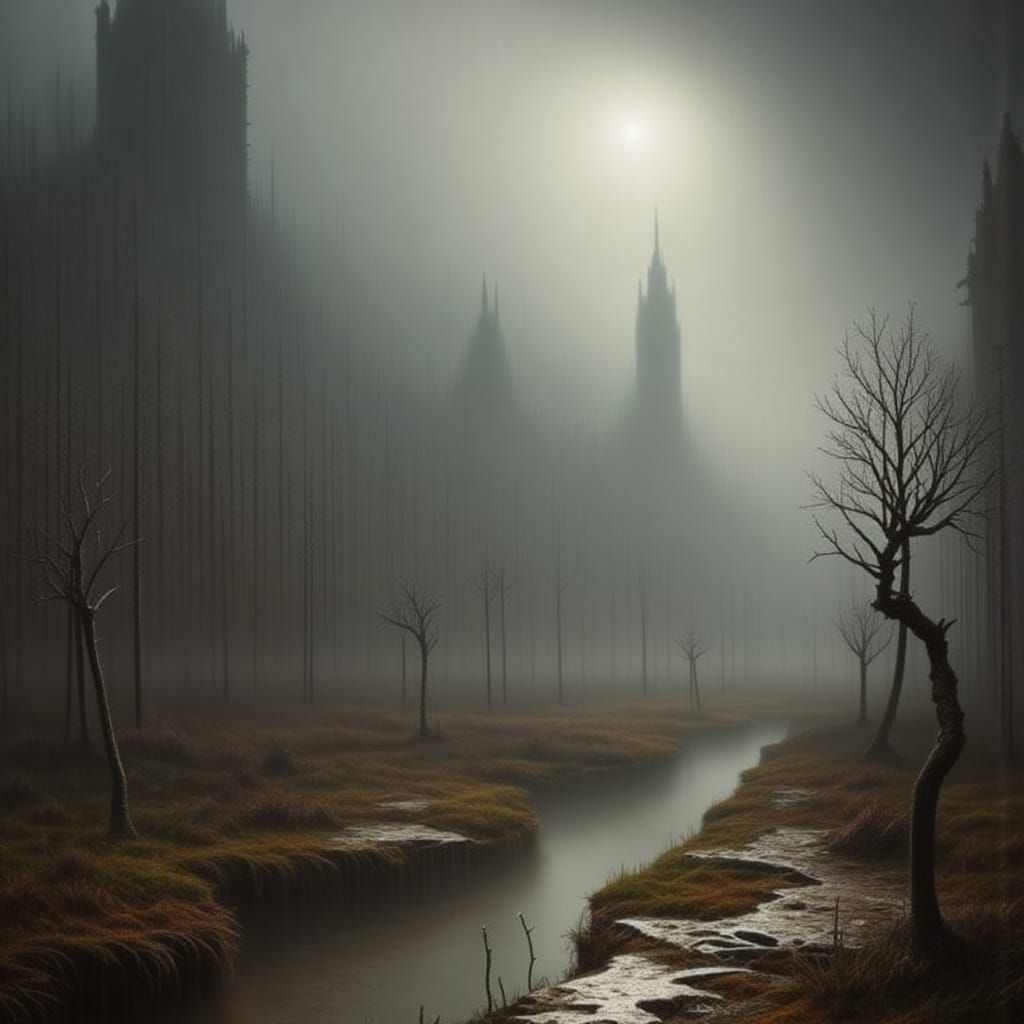 Mar-a-lago Post Apocalypse Surreal Landscape