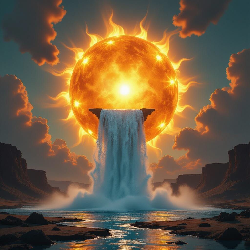 Colossal Sun Pours Water Onto Earth