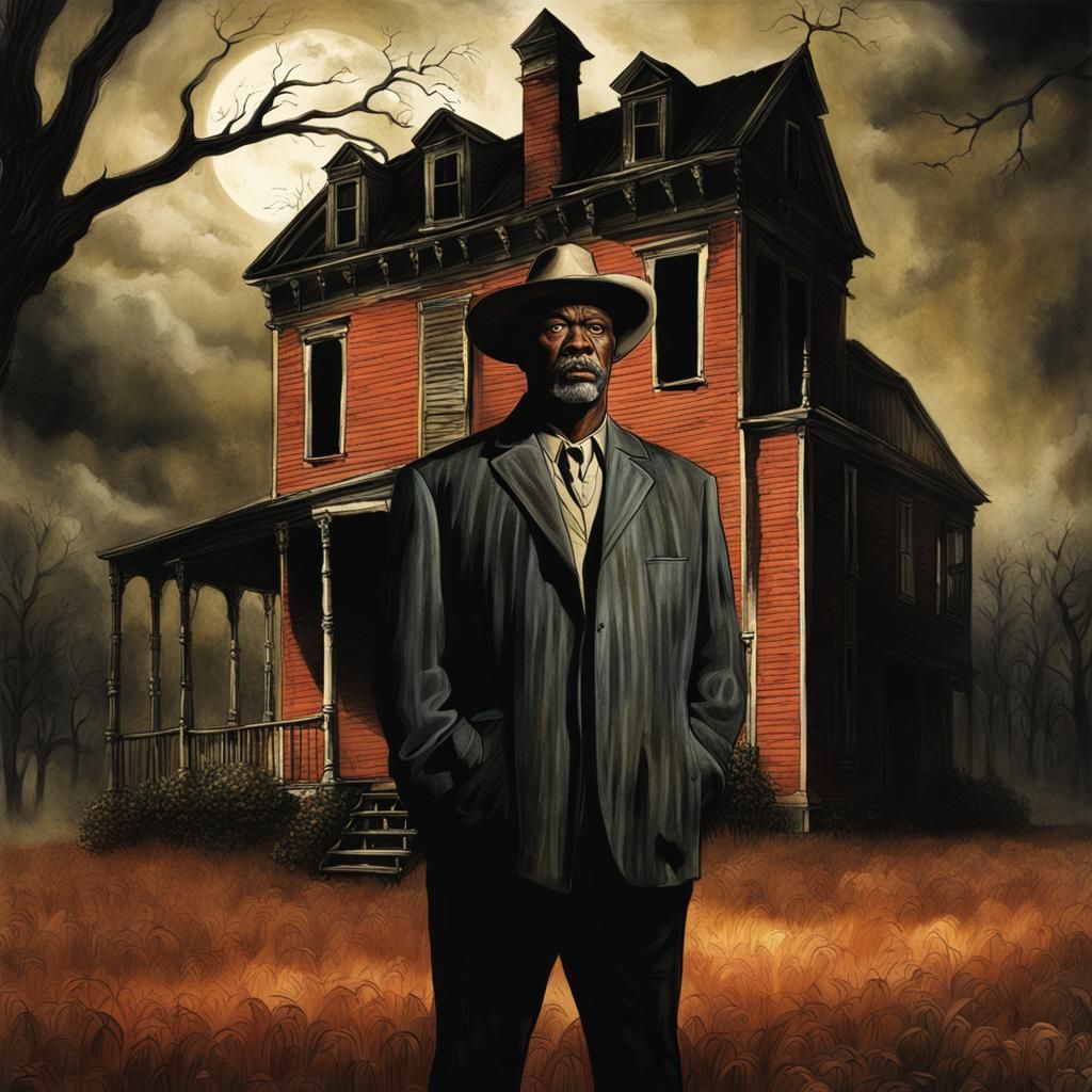 Southern Gothic Album Cover, Matte Painting