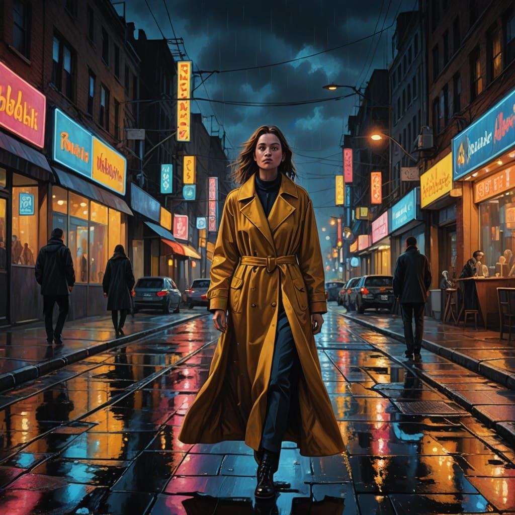 Vibrant Cityscape Unfolds at Night