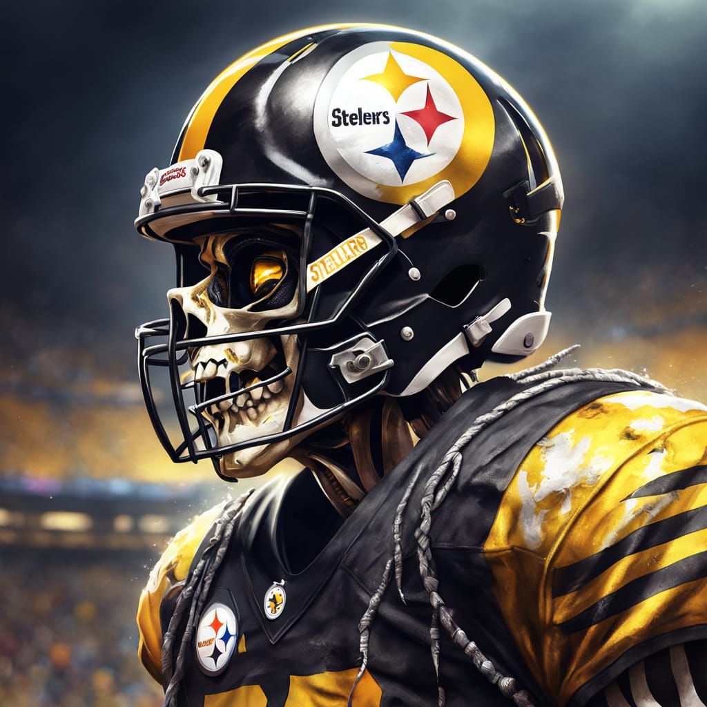 Skeleton in Steelers Uniform Concept Art