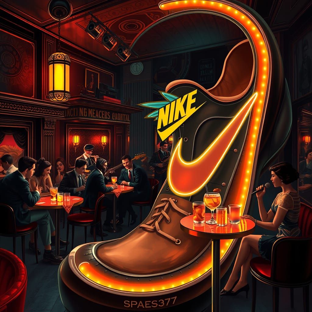 Nike Speakeasy: Art Deco Jazz Club