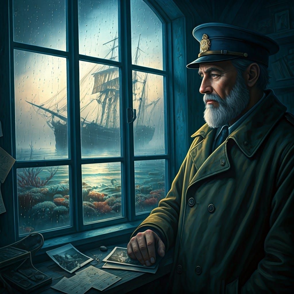 A Lighthouse Keeper's Wistful Gaze into the Past