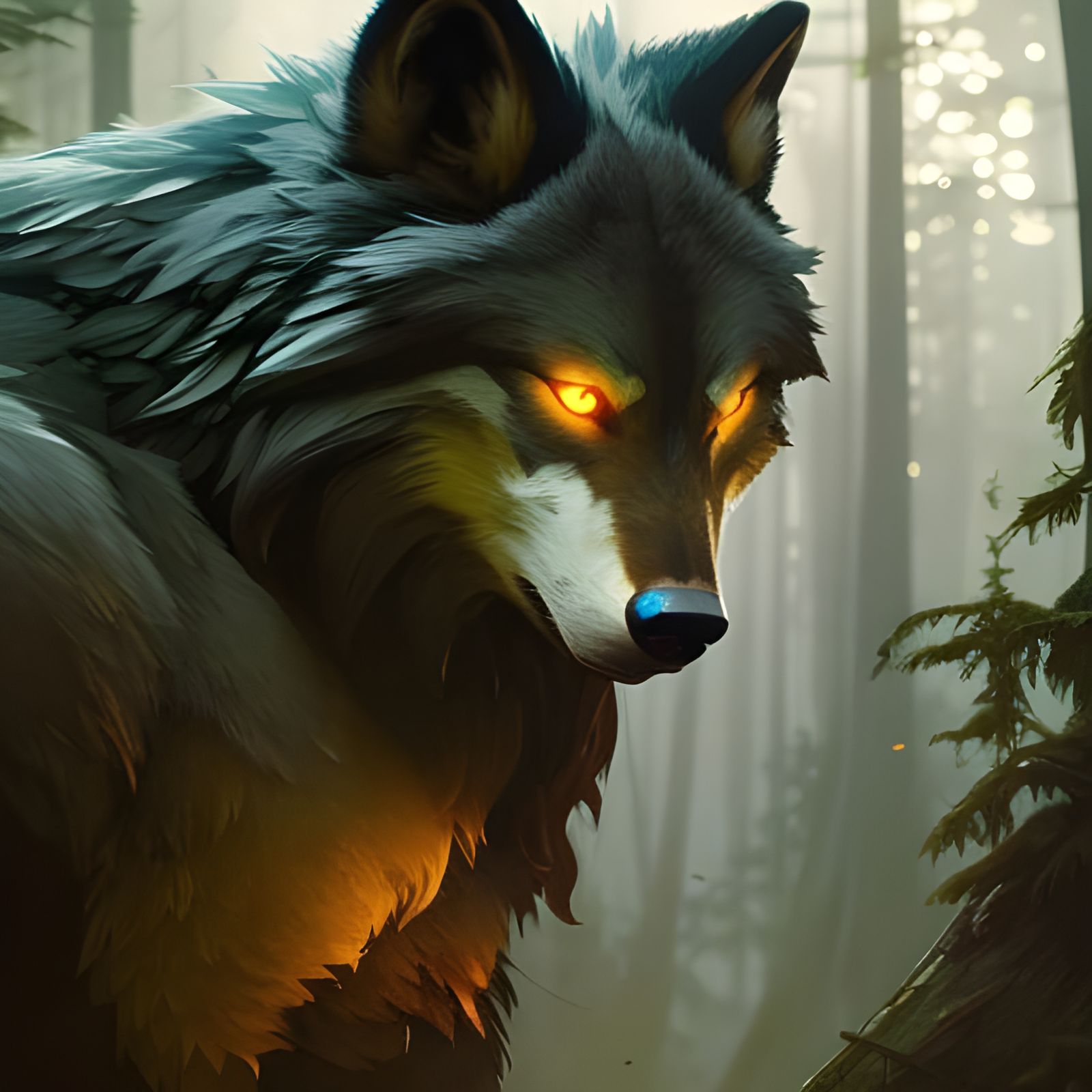 Werewolf Forest Guardian Concept Art