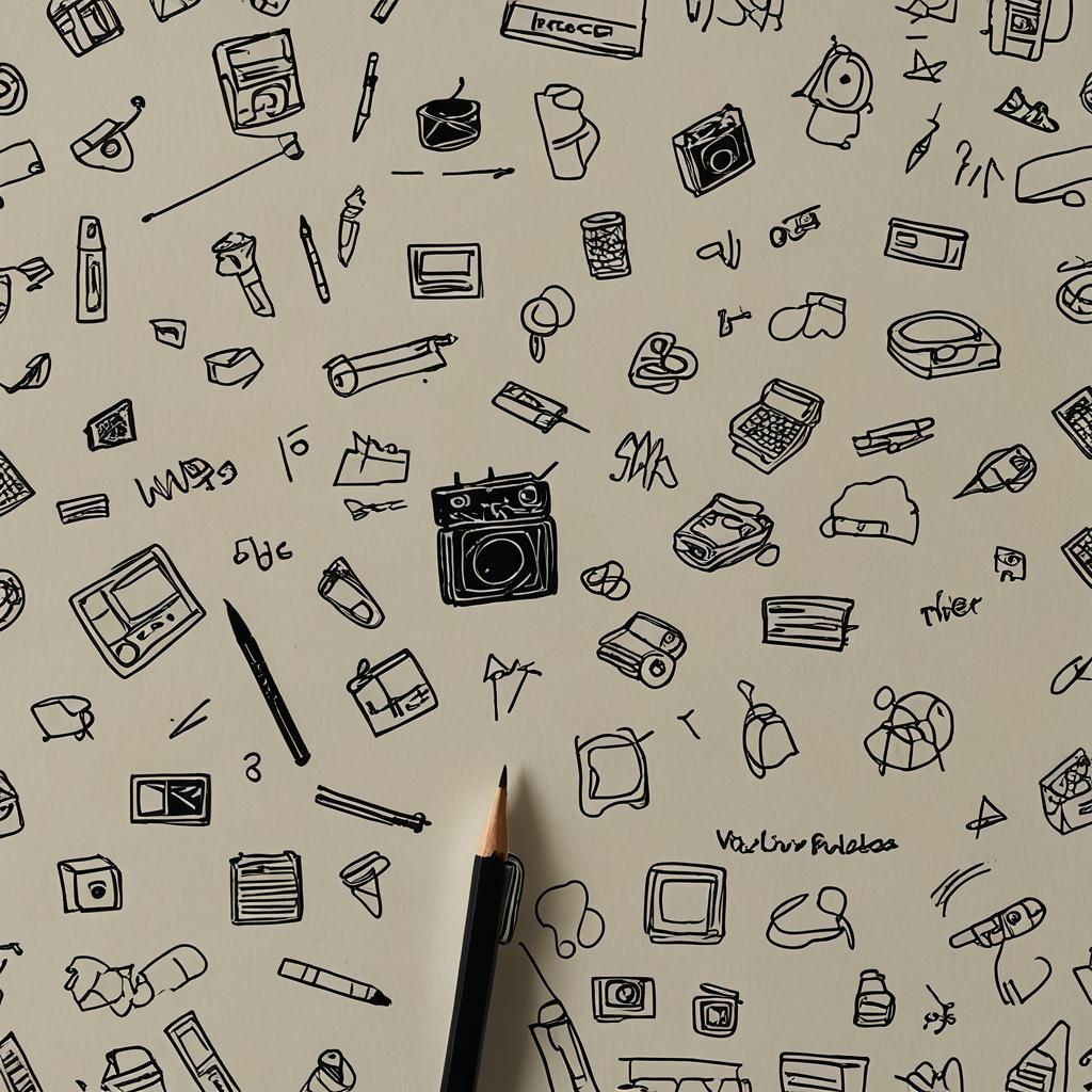 Writing Pad Scribbles Filmic