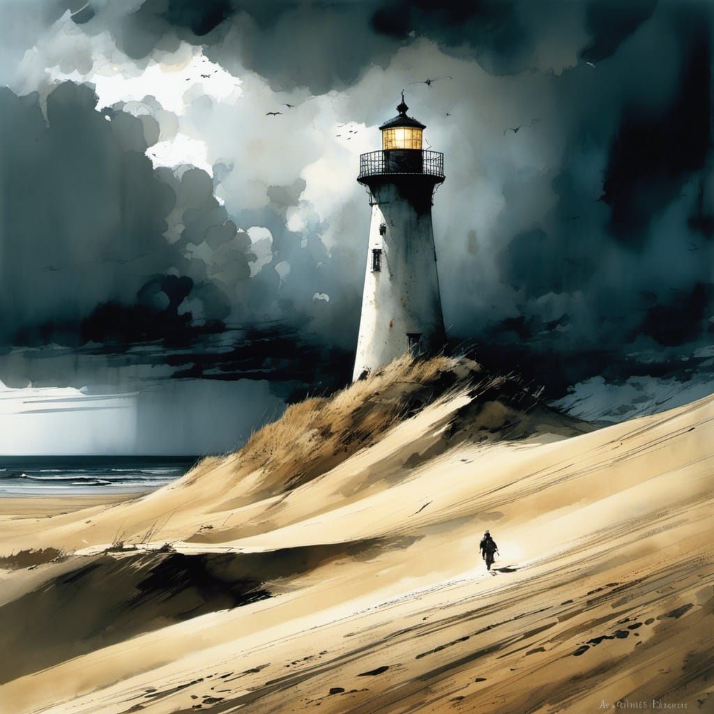 Lighthouse on Shifting Sands, Graphic Novel Art