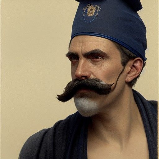 Burgomaster Portrait in Hyperdetailed Digital Art Style