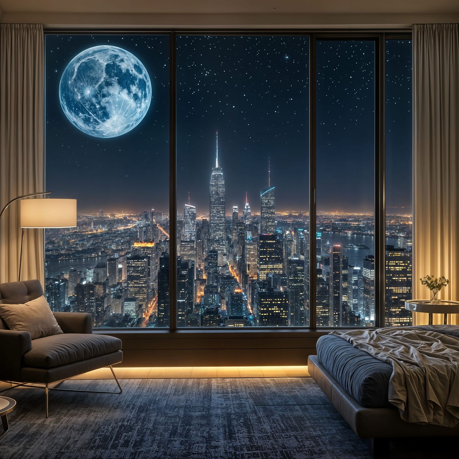 Stunning Futuristic Cityscape at Night