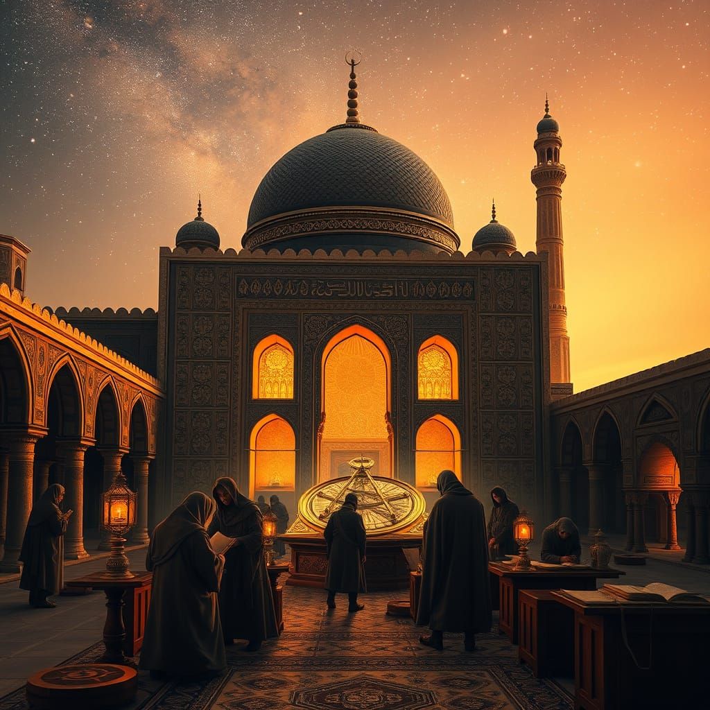 9th-Century Baghdad's House of Wisdom Illuminated by Golden ...