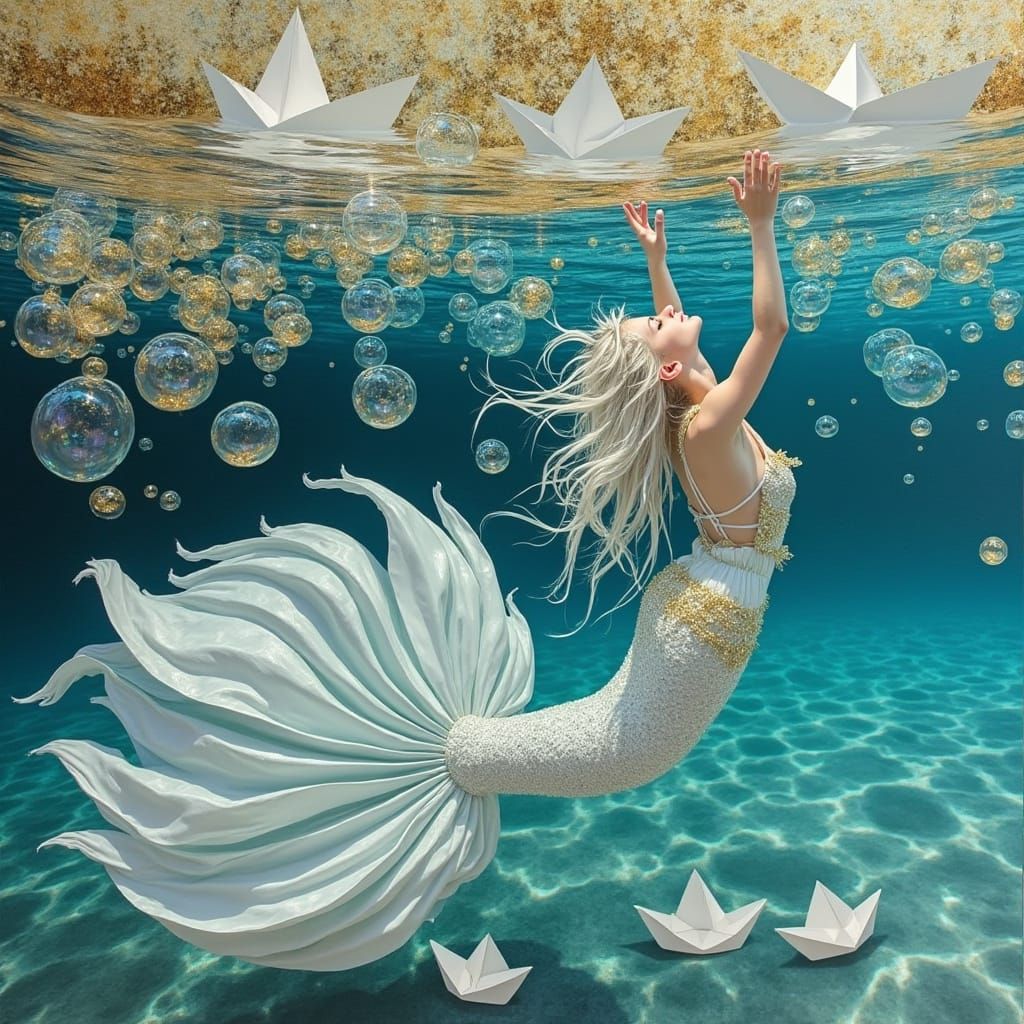 "Catching paper boats"