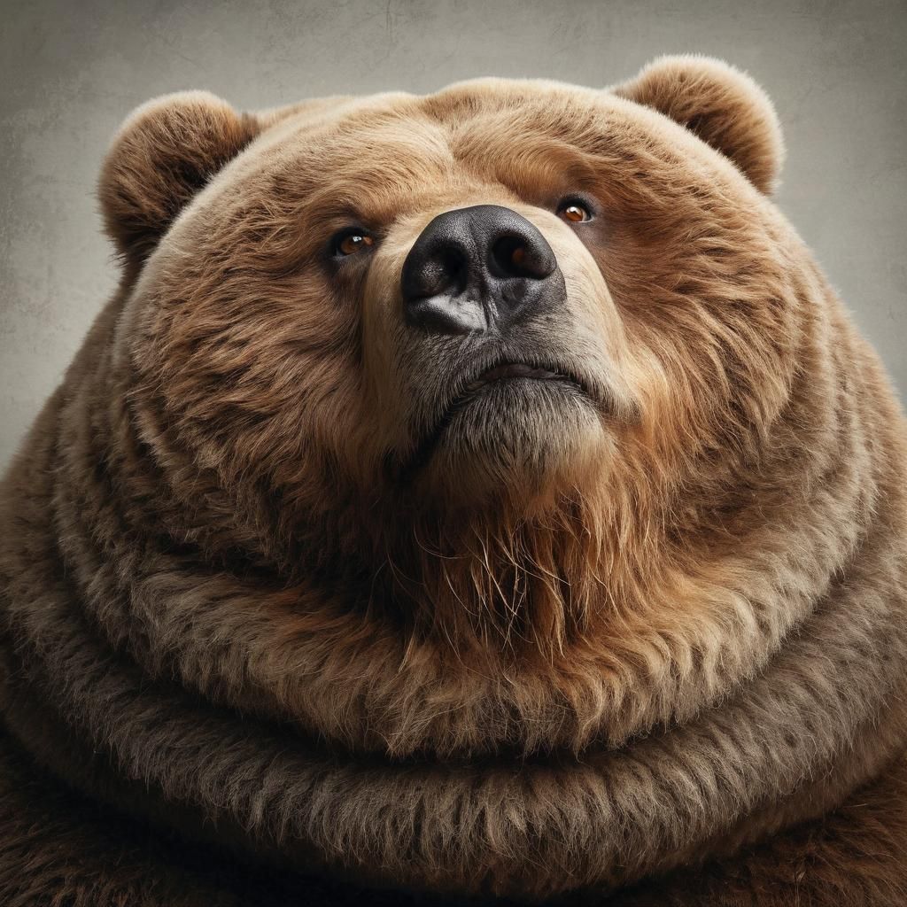 Disdainful Kodiak Bear Exudes Contempt in Comical Portrayal
