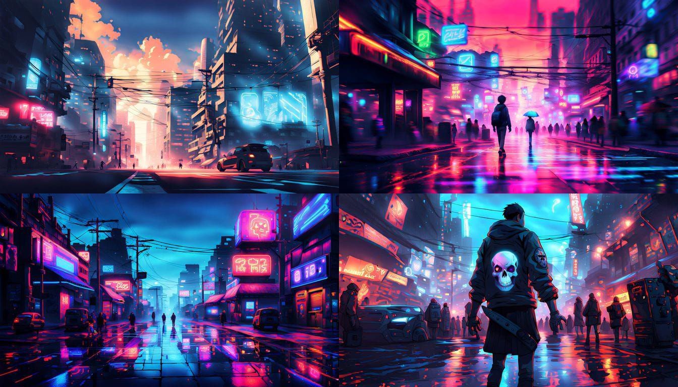 Anime Skull NPC Emerges from Virtual Reality