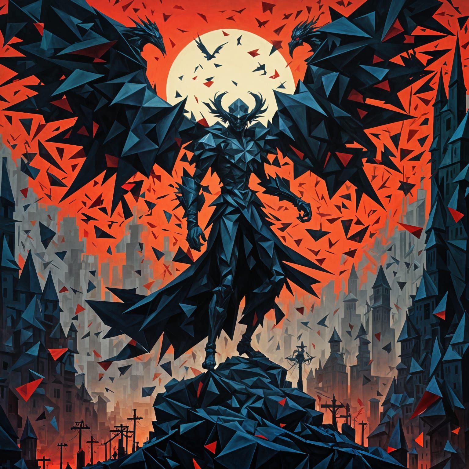 Gothic Cubism Shadows: A Visual Exploration