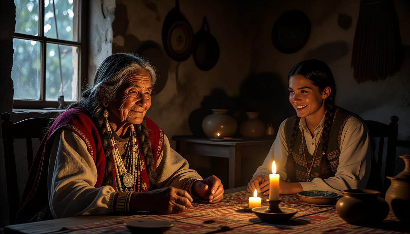 Elderly Shaman Pachita in Mysterious Mexican Home