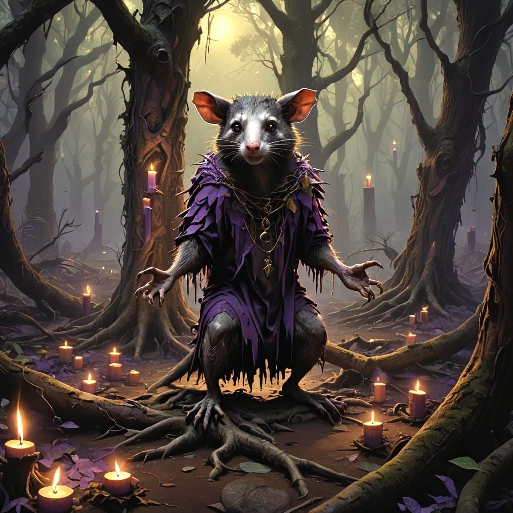 Possum's Last Dance: Dark Fantasy Concept Art