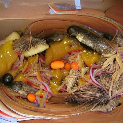 Guineos con Mollejas en Escabeche