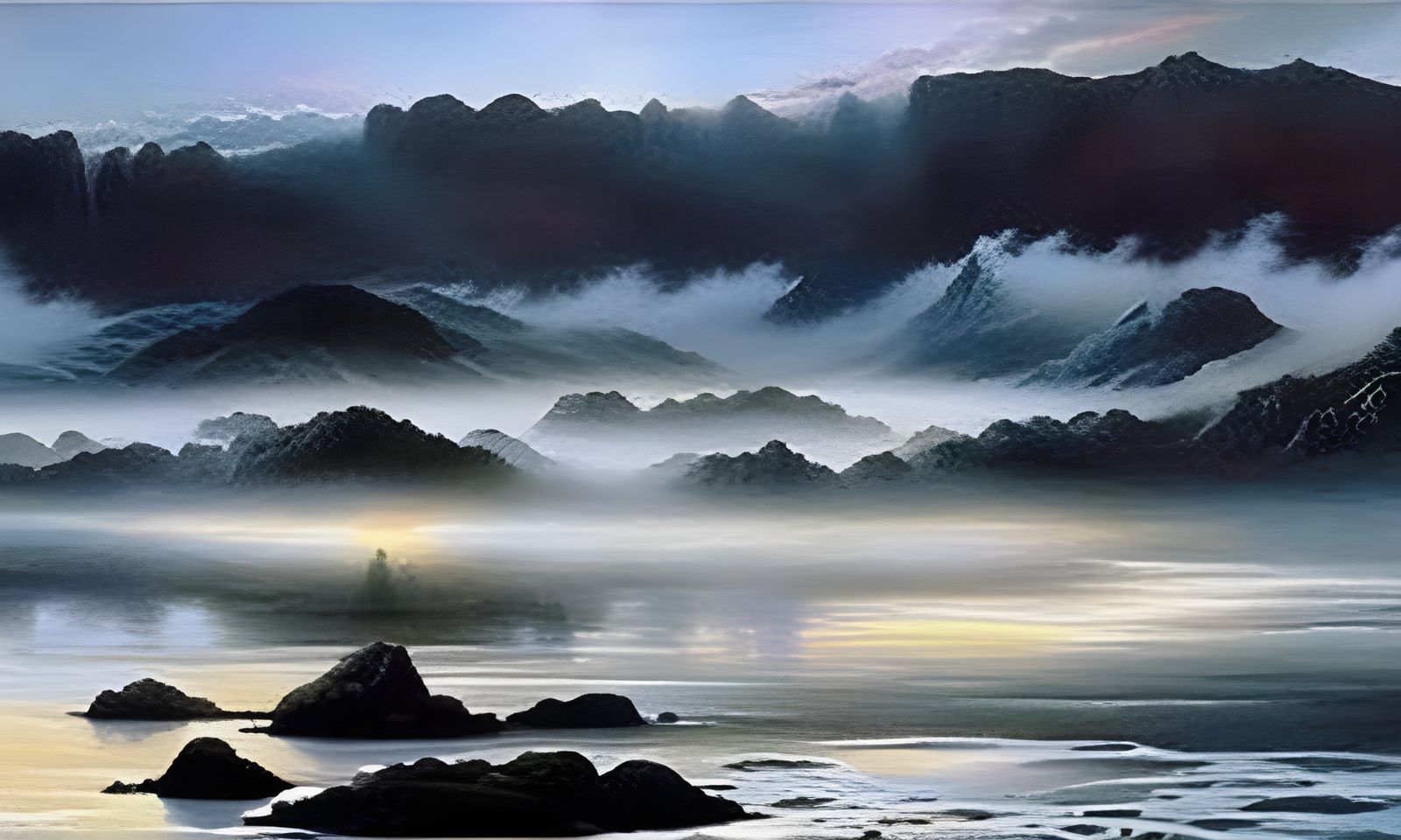 Ethereal End of World Fantasy in Mist