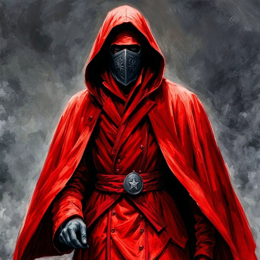 Confederate Cultist in Scarlet Veil