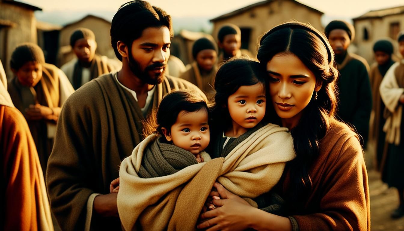 Young Girl's Serenade in a Golden Village