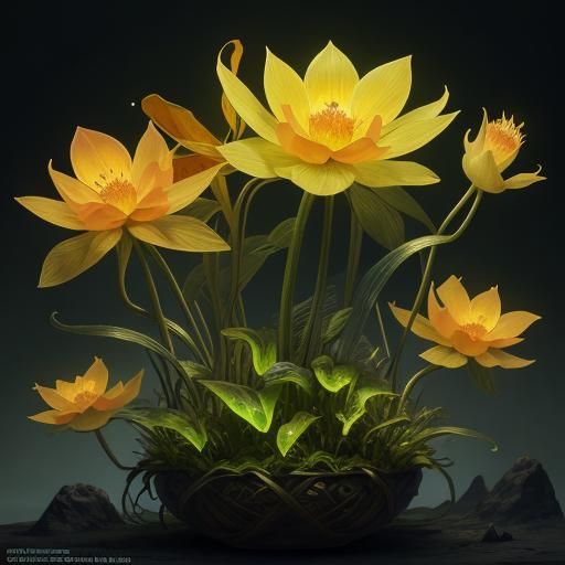 Radiant Venus Flytrap Fantasy Concept Art