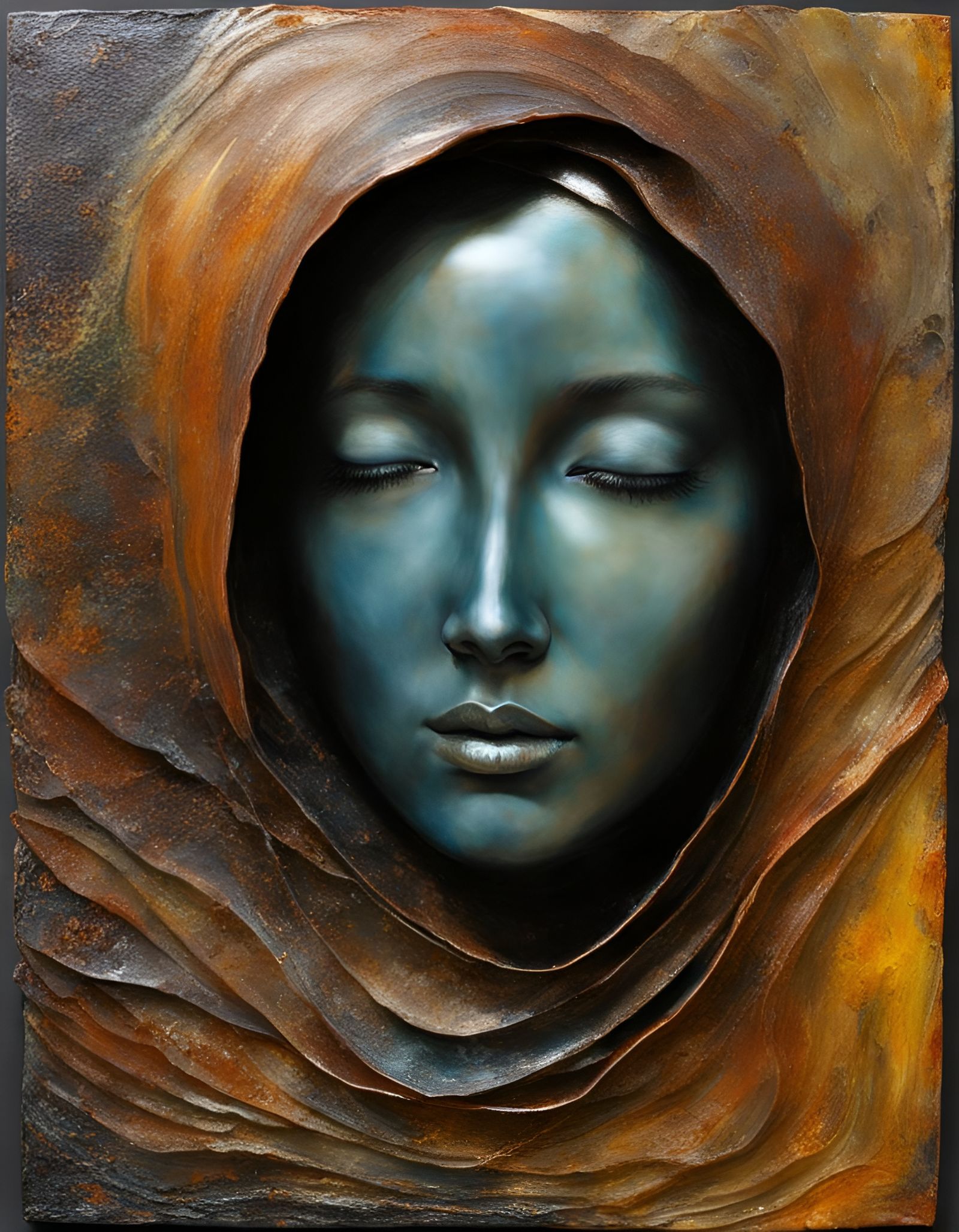 Ephemeral Figure in 3D Anamorphic Style