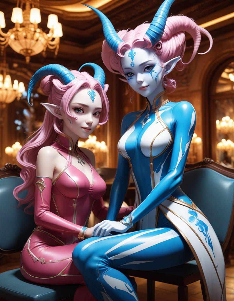 Intimate Alien Romance in Anime-Inspired Luxury