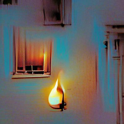 Warm Lightbulb Illuminates Dark Room