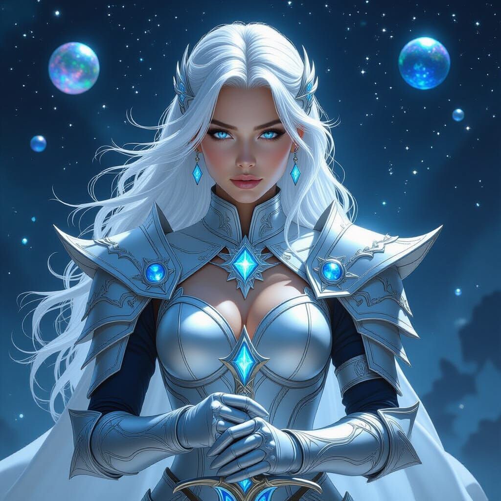 Celestial Warrior Princess with Rune Sword