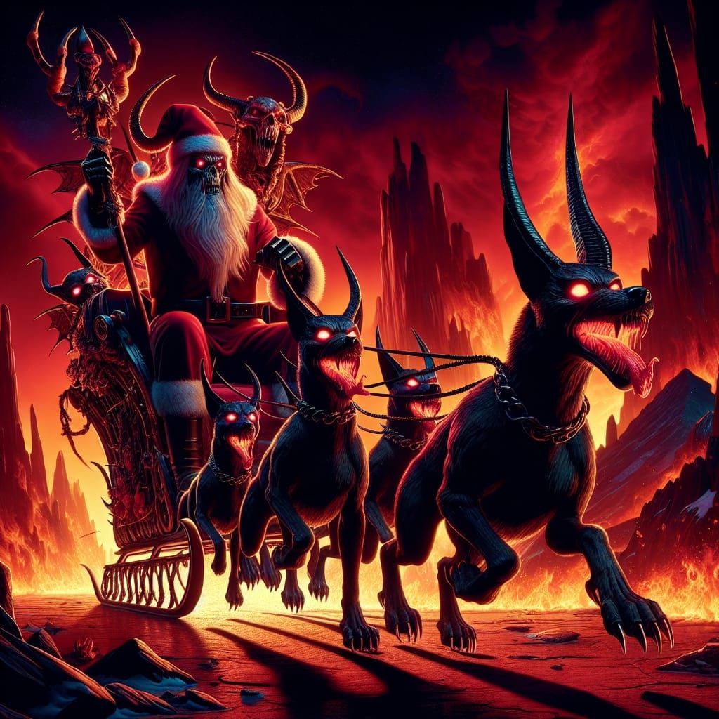 Dark Fantasy Metal Satan Claus