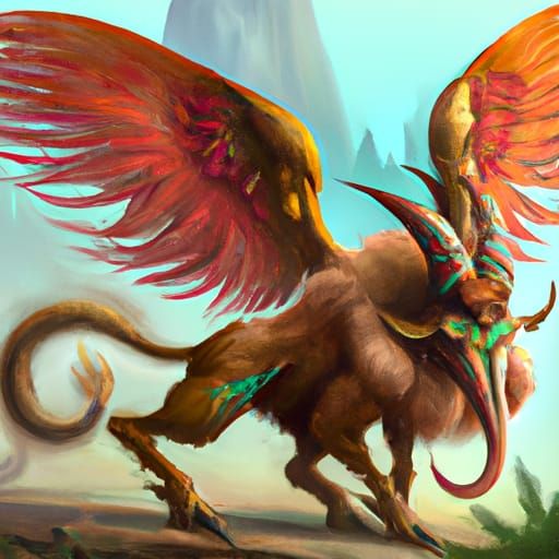 Fantastic Hybrid Creature Concept Art