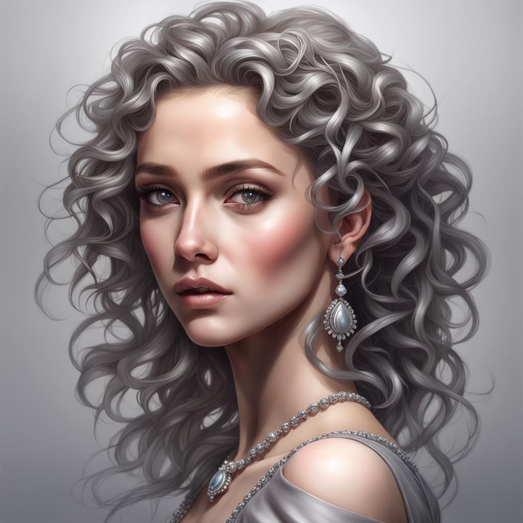 Princess Portrait in Art Nouveau Style