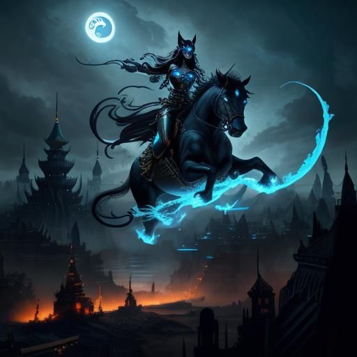 Warrior Women Ride Thunder Cats Over Babylon